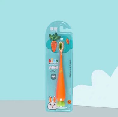 ECOLIFE Дитяча зубна щітка "Морква" (2+)