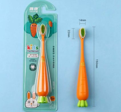 ECOLIFE Дитяча зубна щітка "Морква" (2+)