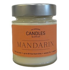 CANDLES IN UA Аромасвічка MANDARIN (мандарин) 120г